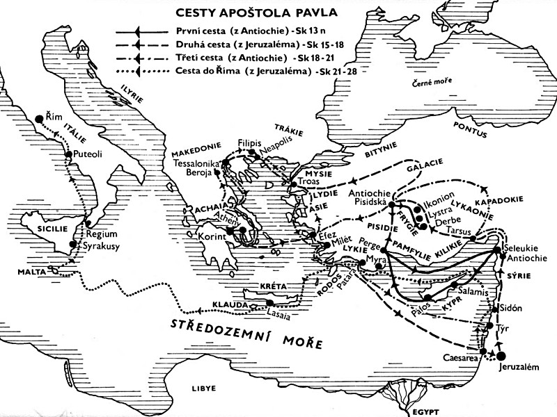 Cesty Apotola Pavla/Travels of Apostle Paul